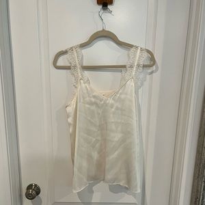 White lace camisole from Cami NYC